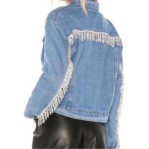 Revolve Superdown Fringe Denim Jacket